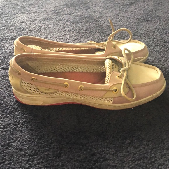 🌑Sperry Angelfish Linen Boat Shoes - Picture 4 of 5